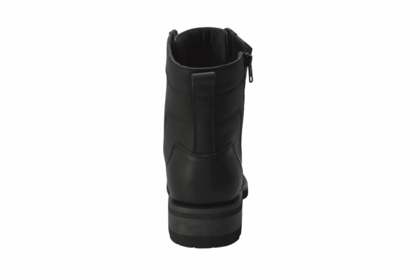 Women's 8" Zipper Biker Boot Black - Image 4