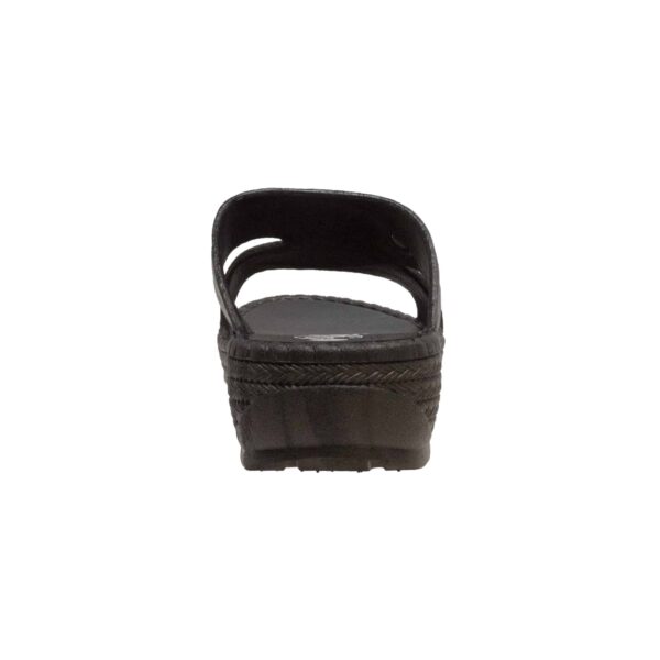Women's Low Heel Slip On Sandal Black - Image 4