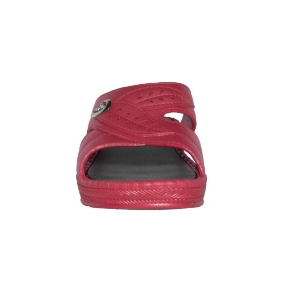 Women's Low Heel Slip On Sandal Red - Image 3