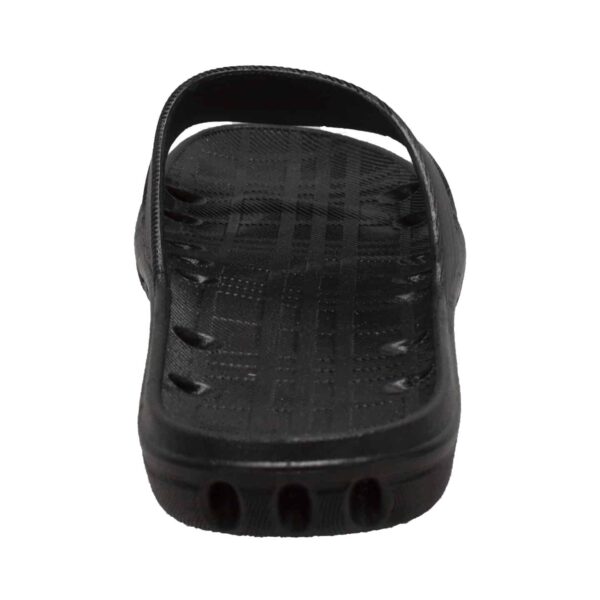 Women's PVC Slide Sandal Black - Image 4