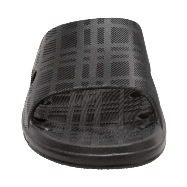 Women's PVC Slide Sandal Black - Image 3