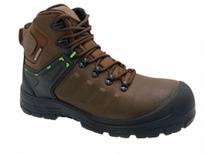 Men's 6" Brown waterproof composite Work toe leather work boot