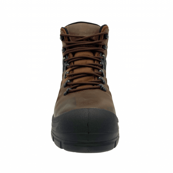 Men's 6" Brown waterproof composite Work toe leather work boot - Image 4