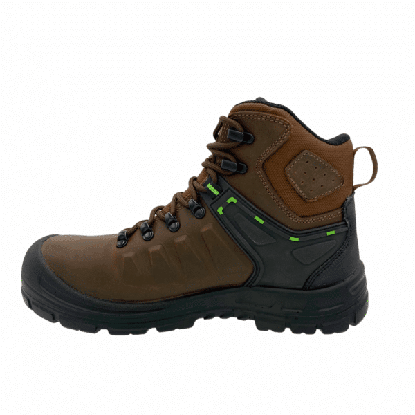 Men's 6" Brown waterproof composite Work toe leather work boot - Image 3