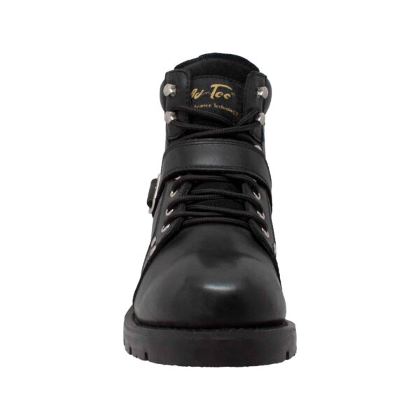 Men's 6" Lace Zipper Boot Black - Image 3