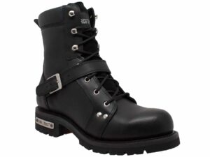 Men's 8" Zipper Lace Black