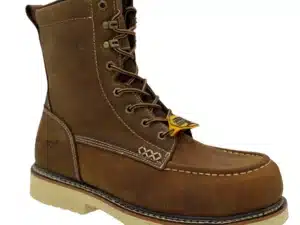 APEX: Men's 8" Moc Toe- Whiskey Brown [Composite Safety Toe] 9182