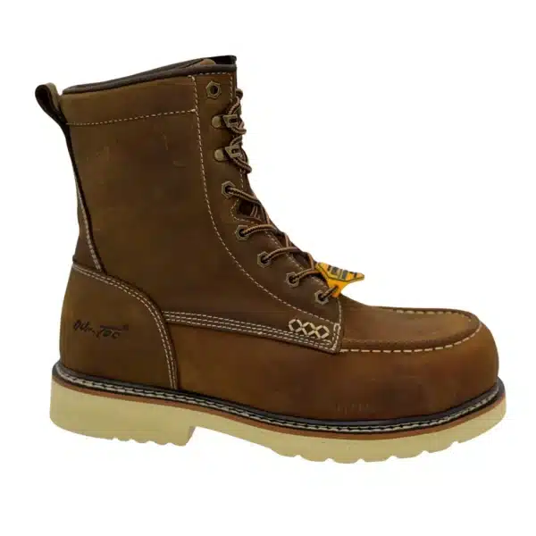 APEX: Men's 8" Moc Toe- Whiskey Brown [Composite Safety Toe] 9182 - Image 2