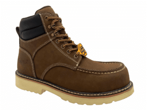 SAFA: Men's 6" Defined Heel Brown Leather Work Boot - Comp Toe 9193