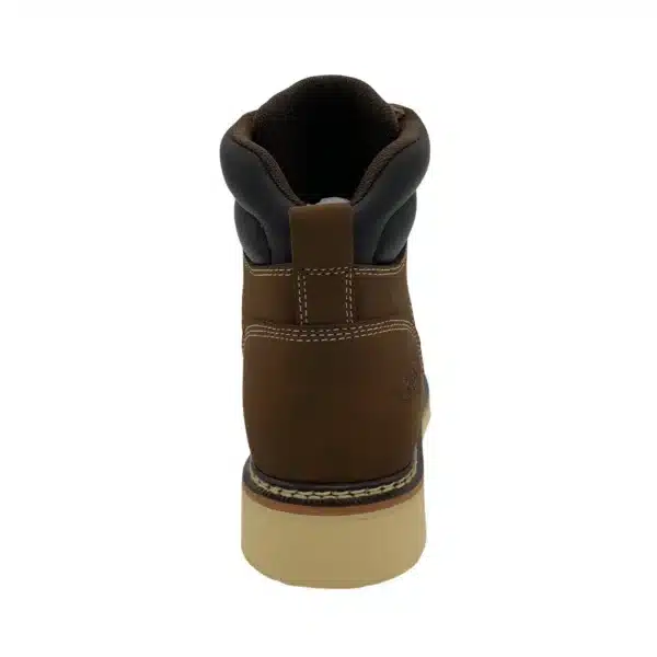 SAFA: Men's 6" Defined Heel Brown Leather Work Boot - Comp Toe 9193 - Image 5