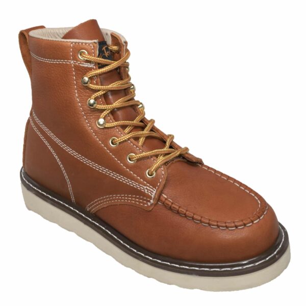 Men's 6" Moc Toe Work Boot Brown