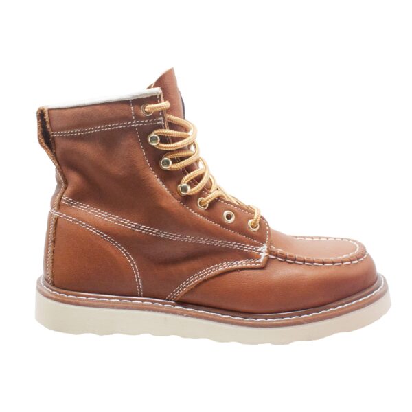 Men's 6" Moc Toe Work Boot Brown - Image 2