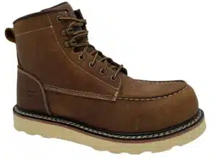 RANCHO: MEN’S 6″ MOC TOE: CRAZY HORSE-WHISKEY BROWN-[COMPOSITE SAFETY TOE]- 9256CR