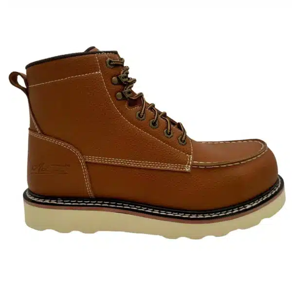 Rancho: Men's 6" Moc Toe: Saddle Tan - COMP SAFETY TOE - 9257 - Image 3