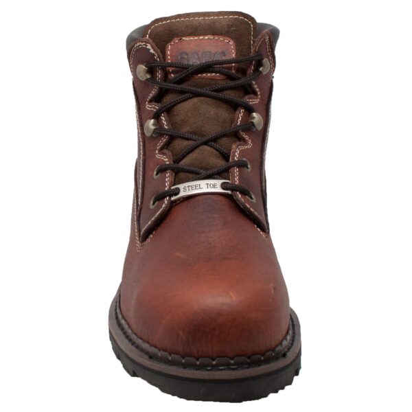 Men's 6" Steel Toe Work Boot Brown - Image 3