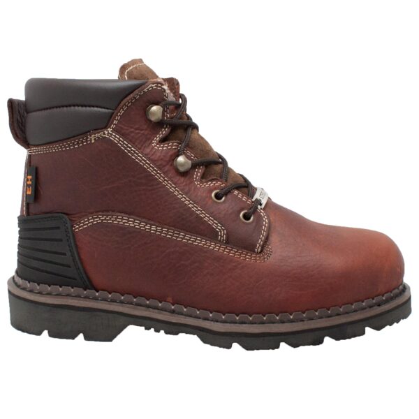 Men's 6" Steel Toe Work Boot Brown - Image 2