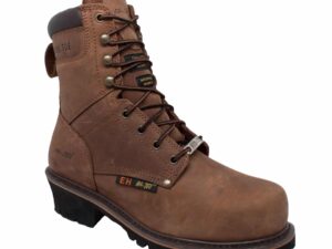 Men's 9" Steel Toe Super Logger Brown
