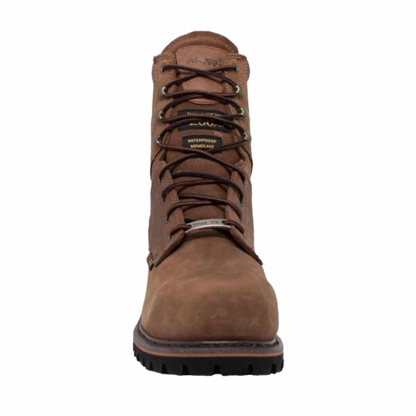 Men's 9" Steel Toe Super Logger Brown - Image 3