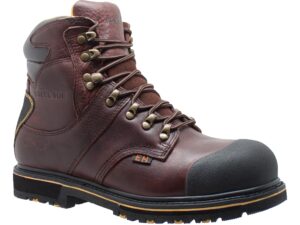Men's 6" Steel Toe Waterproof Work Boot Dark Brown