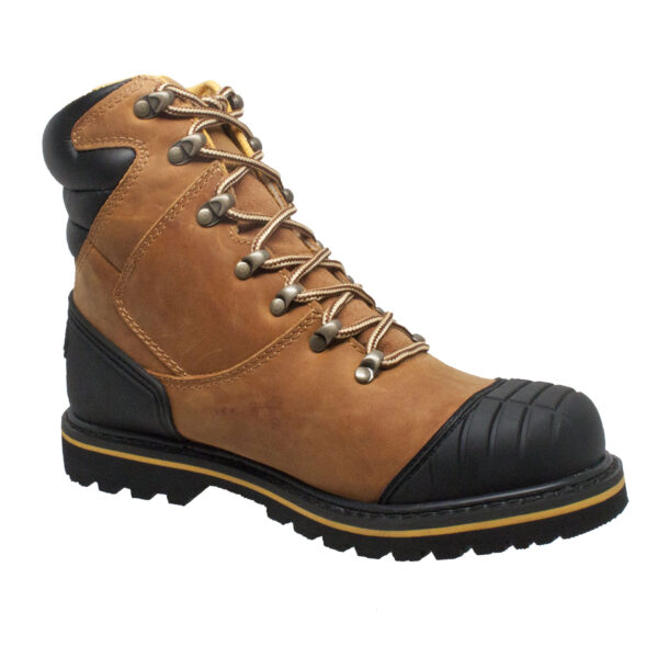 Men's 7" Steel Toe Work Boot Light Brown