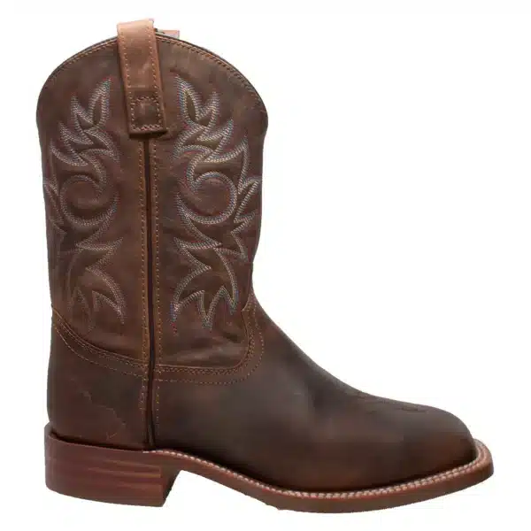 Men's 11" Western Square Toe Brown - 9828 - Image 2