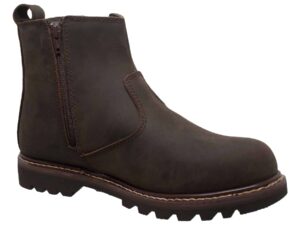 Aussie: Men's 6" Chelsea Pull on Work Boot - Soft Toe - Brown 9843