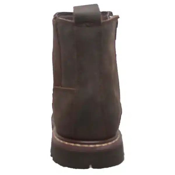Aussie: Men's 6" Chelsea Pull on Work Boot - Soft Toe - Brown 9843 - Image 4