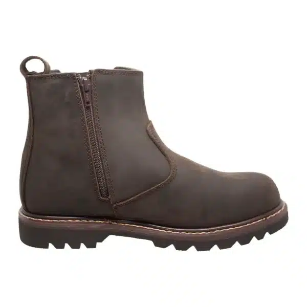 Aussie: Men's 6" Chelsea Pull on Work Boot - Soft Toe - Brown 9843 - Image 2
