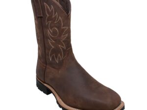 Men's 12" Steel Toe Work Western Brown