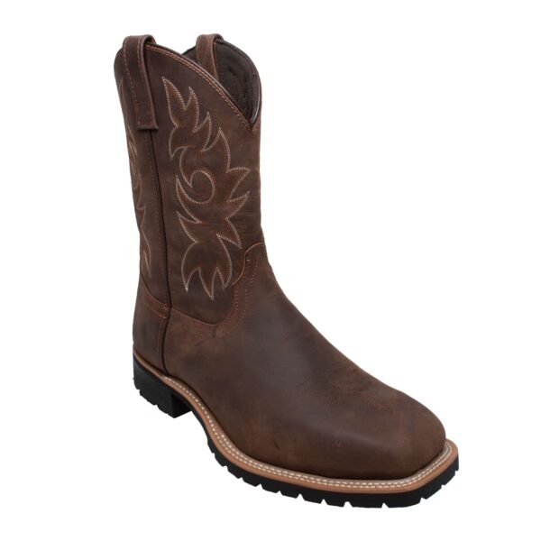 Men's 12" Steel Toe Work Western Brown