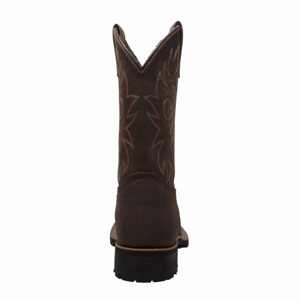 Men's 12" Steel Toe Work Western Brown - Image 4