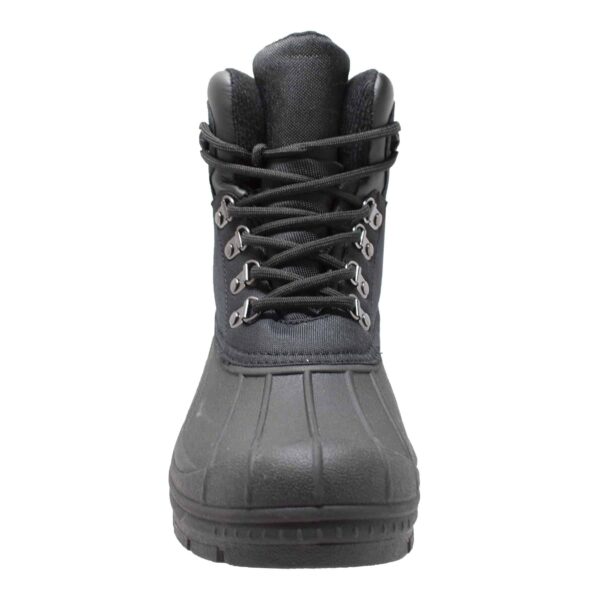 Men's Durable Nylon Winter Boots Lace Black - Image 3