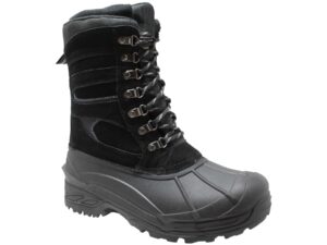 Men's Suede Winter Boots Lace Black