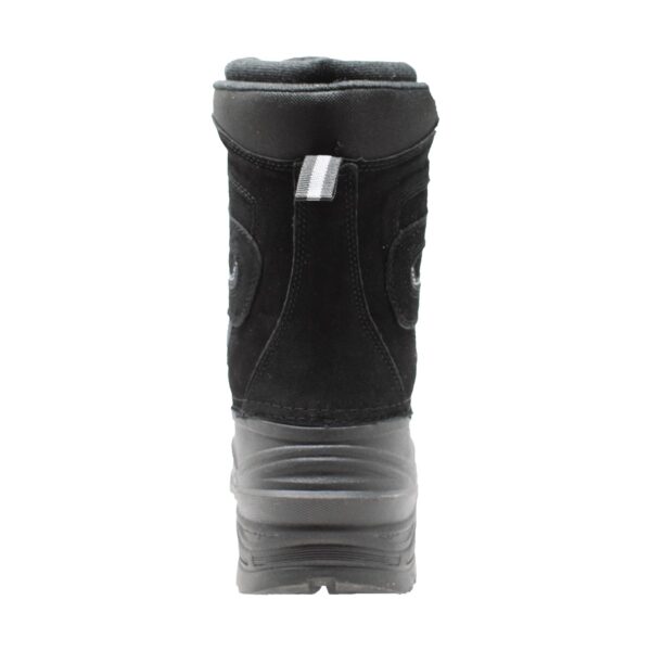 Men's Suede Winter Boots Lace Black - Image 4