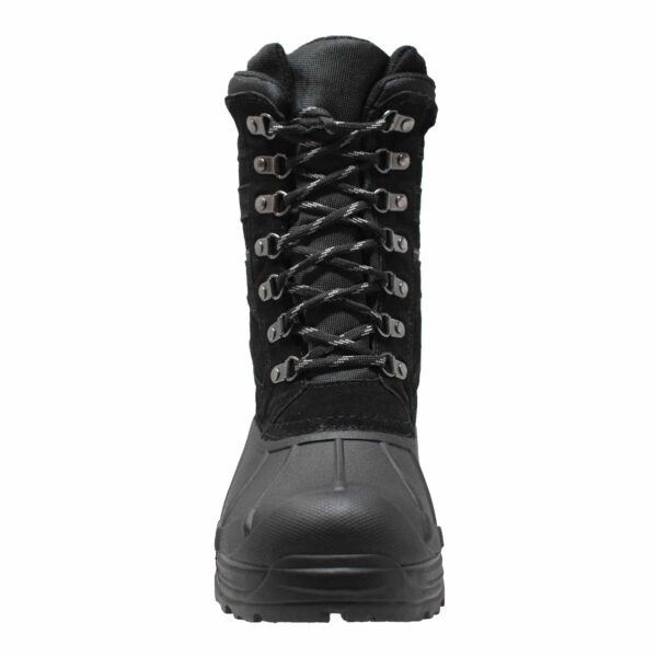Men's Suede Winter Boots Lace Black - Image 3