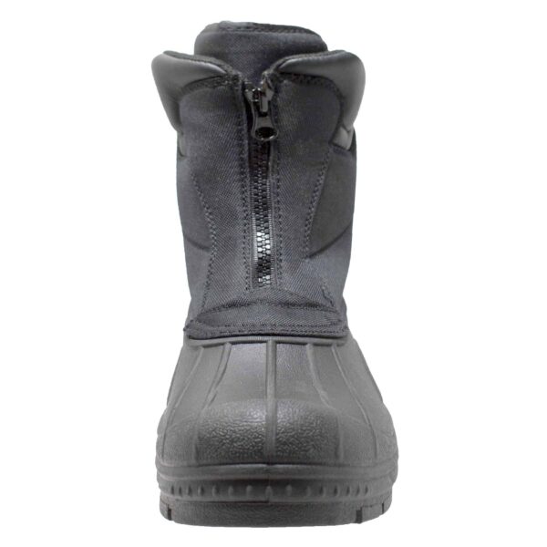 Men's Durable Nylon Winter Boots Zipper Black - Image 3