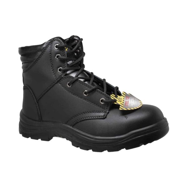 Men's 6" Steel Toe Work Boot Black