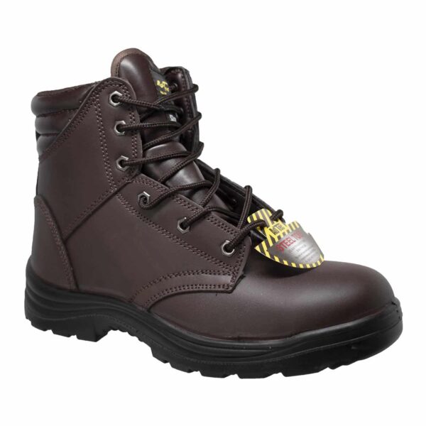 Men's 6" Steel Toe Work Boot Brown
