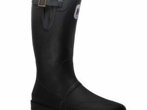 Men's Expandable Calf Rubber Boot Black