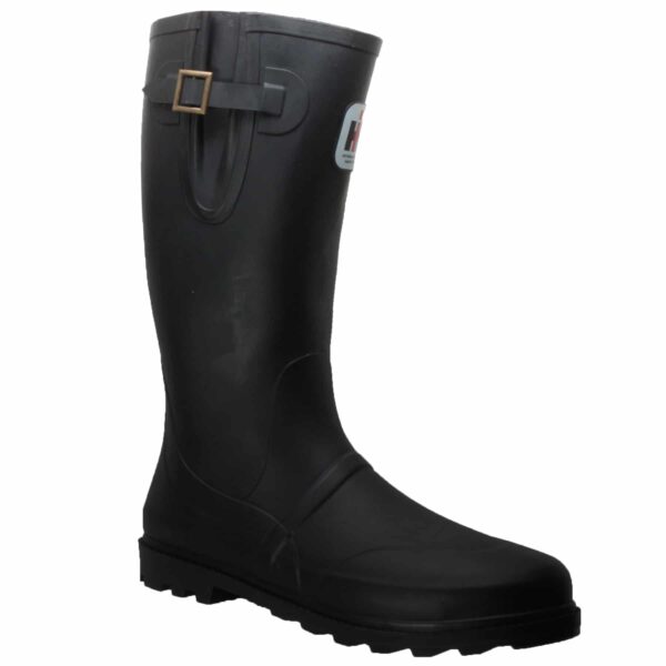 Men's Expandable Calf Rubber Boot Black