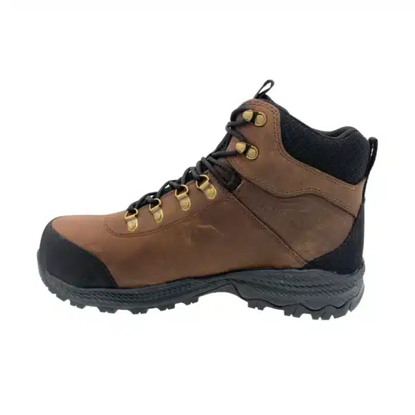 Men's 6" Waterproof Tumbled Brown Leather Work Hiker - KT1009 - Image 4