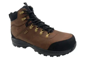 Men's 6" Waterproof Tumbled Brown Leather Work Hiker - KT1009