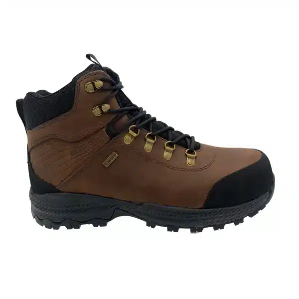 Men's 6" Waterproof Tumbled Brown Leather Work Hiker - KT1009 - Image 2