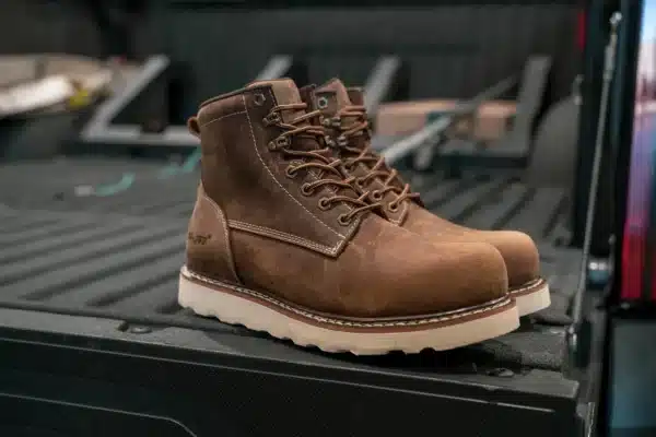 Apex: Men's 6" Moc Toe- Soft Toe Saddle Tan 9191 - Image 7